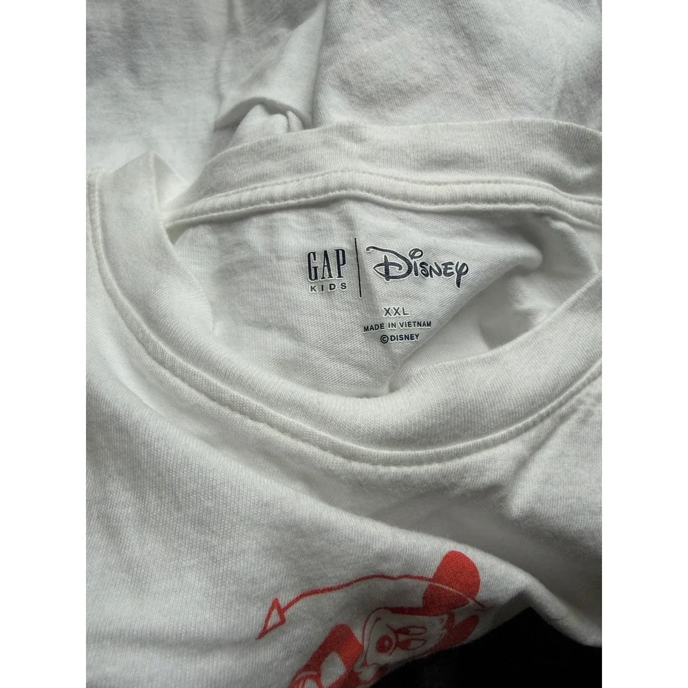 Gap Kids Disney Mickey Mouse Graphic T-Shirt White Short Sleeve XXL